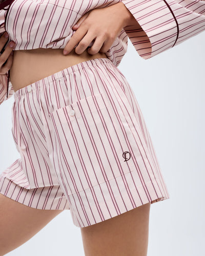The Shut Eye Boxer - Blush Stripe