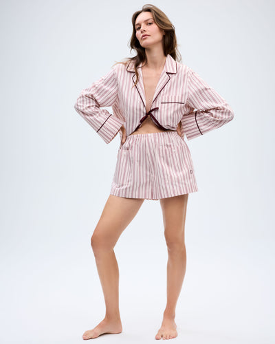 The Shut Eye Boxer - Blush Stripe