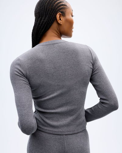 The Sky Cardigan - Charcoal Melange