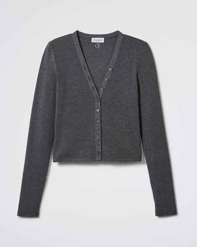 The Sky Cardigan - Charcoal Melange