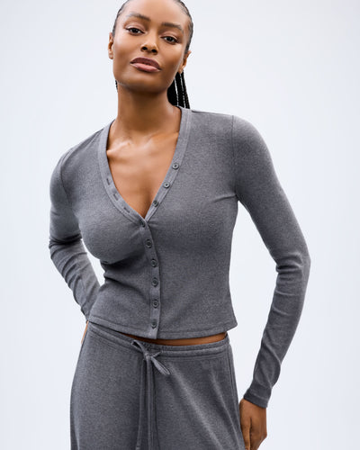 The Sky Cardigan - Charcoal Melange
