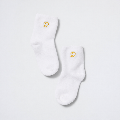 The Slipper Sock - White / Sun