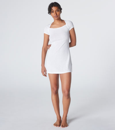 The Snooze Mini Dress - White