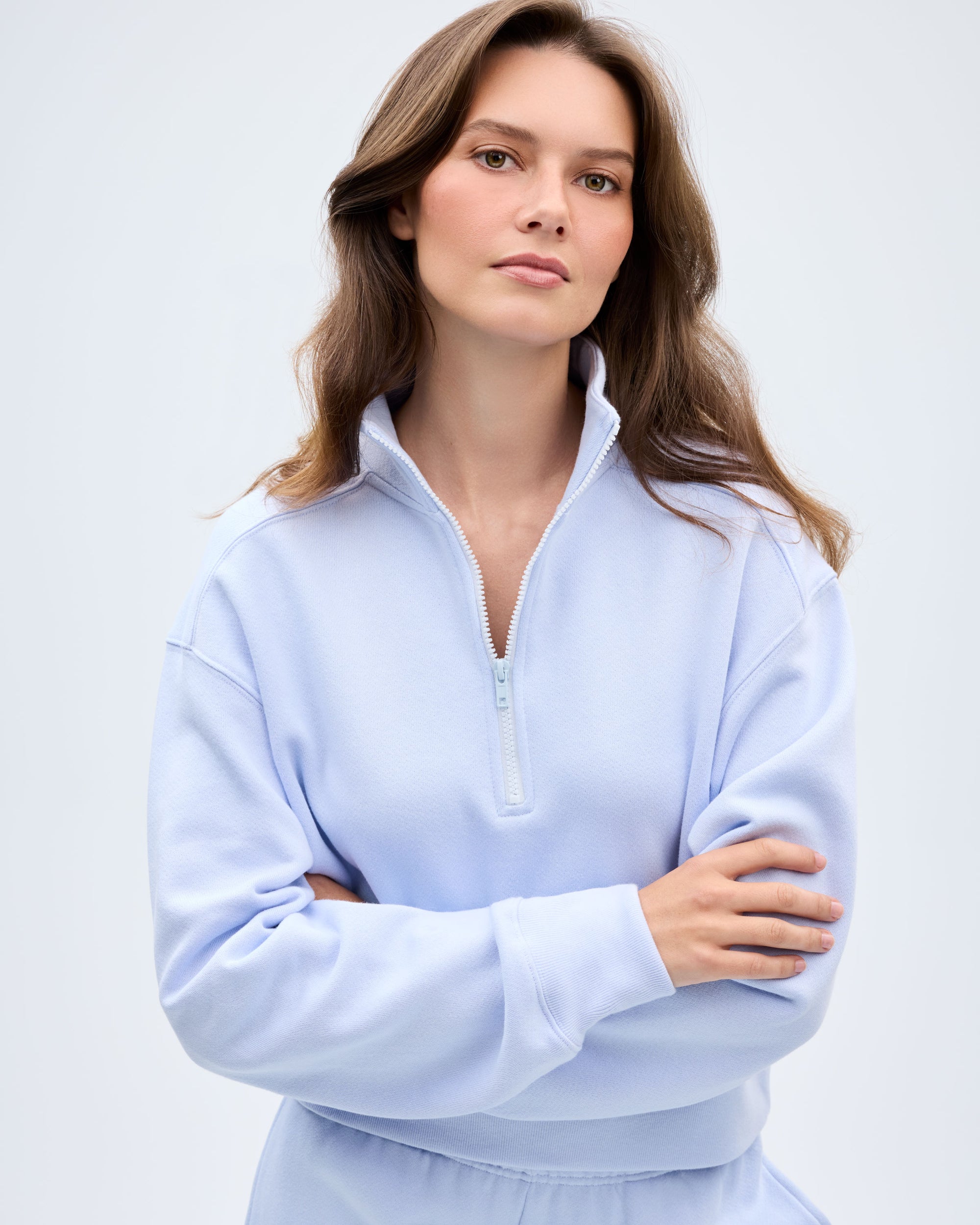 The Sunrise Quarter Zip - Cloud