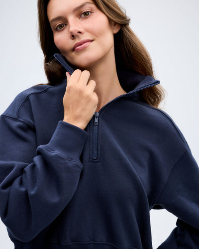 The Sunrise Quarter Zip - Navy