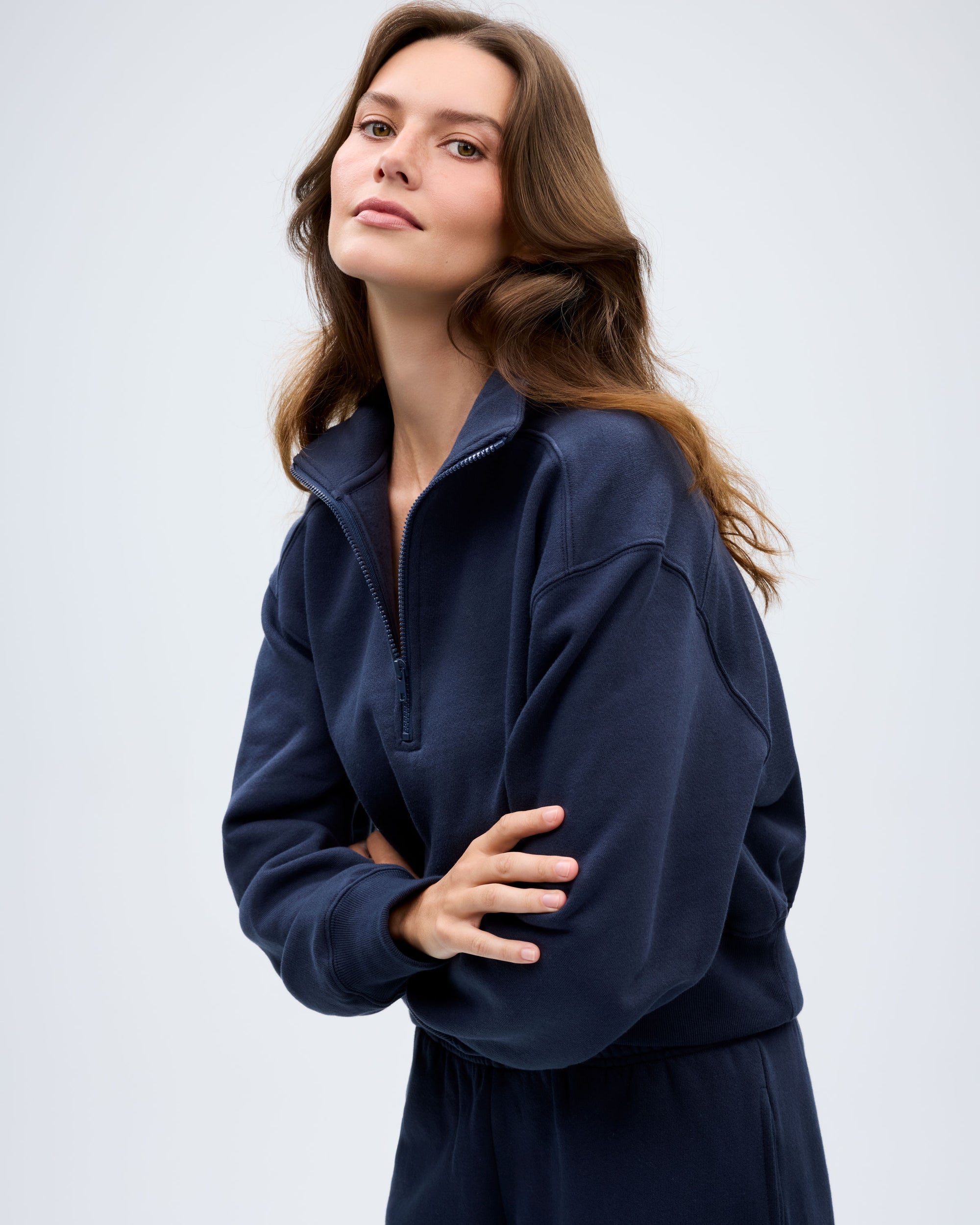 The Sunrise Quarter Zip - Navy