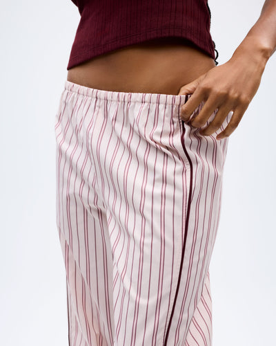 The Turndown Pant - Blush Stripe