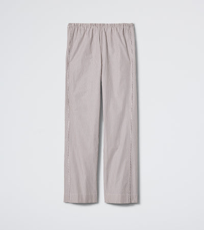 The Turndown Pant - Latte Stripe