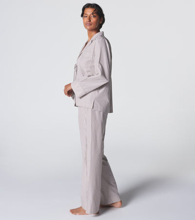 The Turndown Pant - Latte Stripe