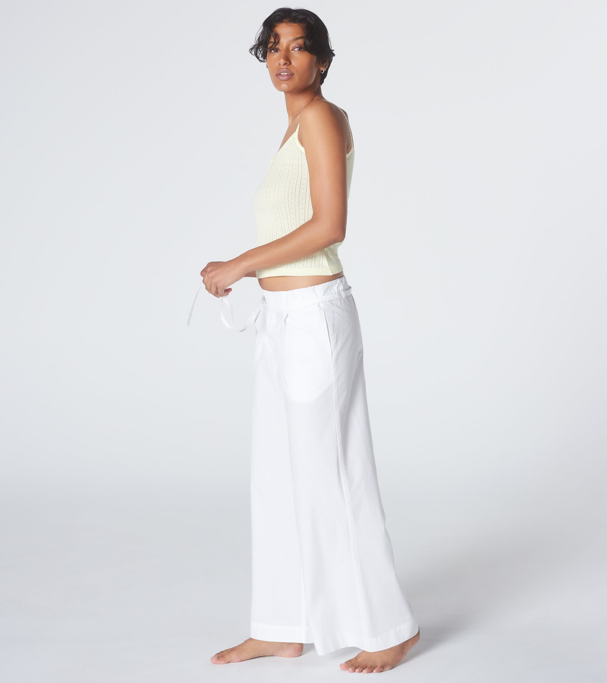The Golden Hour Pant - White